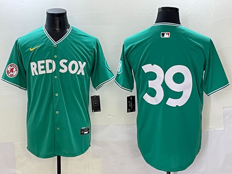 Men 2025 Boston Red Sox #39 No Name Dark Green Joint Name Nike MLB Jersey style 8